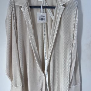 NWT VITA GRACE silky ribbed top and pants set